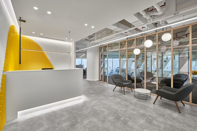 A multinational financial services corporation fit outs uae